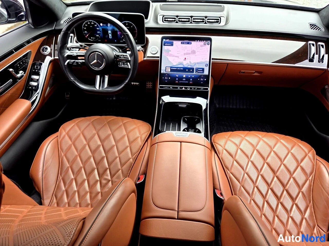 Musta Mercedes-Benz S 350 d 4MATIC 2021, ohjaamo, kuva 9