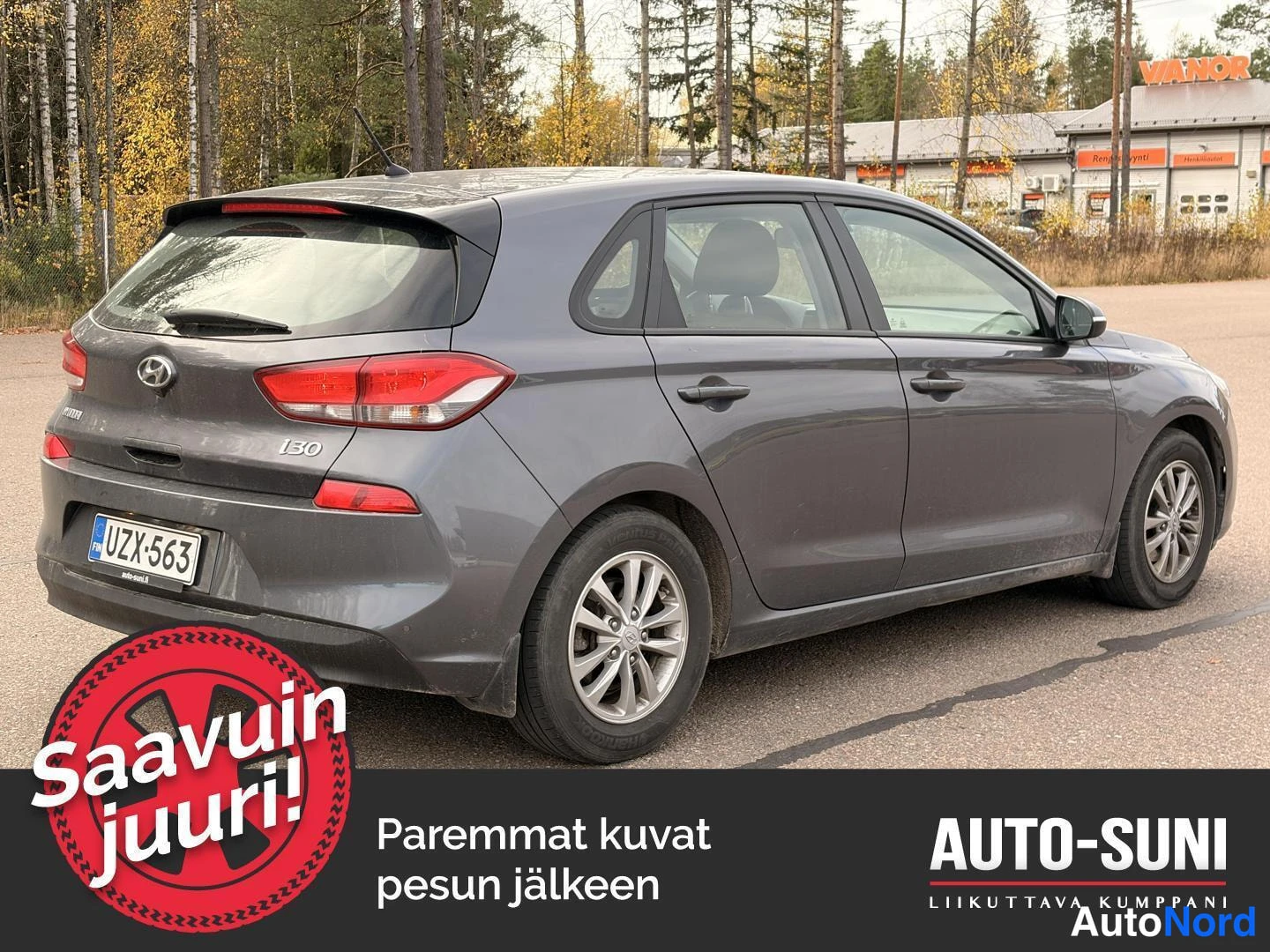 Harmaa Hyundai i30 2018, takaviisto, kuva 2