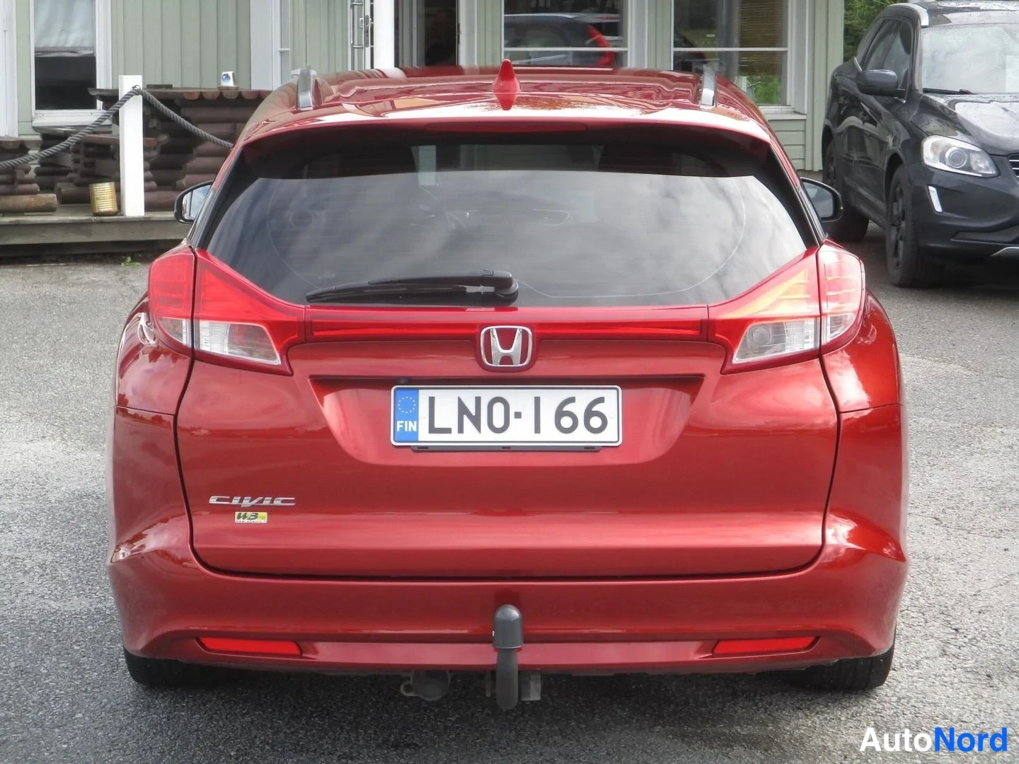 Punainen Honda Civic Tourer 2016, takaa, kuva 8