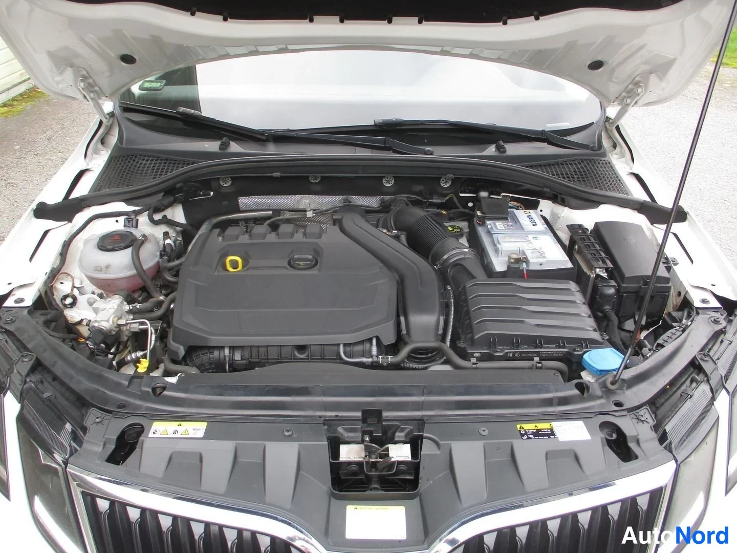 Valkoinen Skoda Octavia 2020, moottoritila, kuva 18