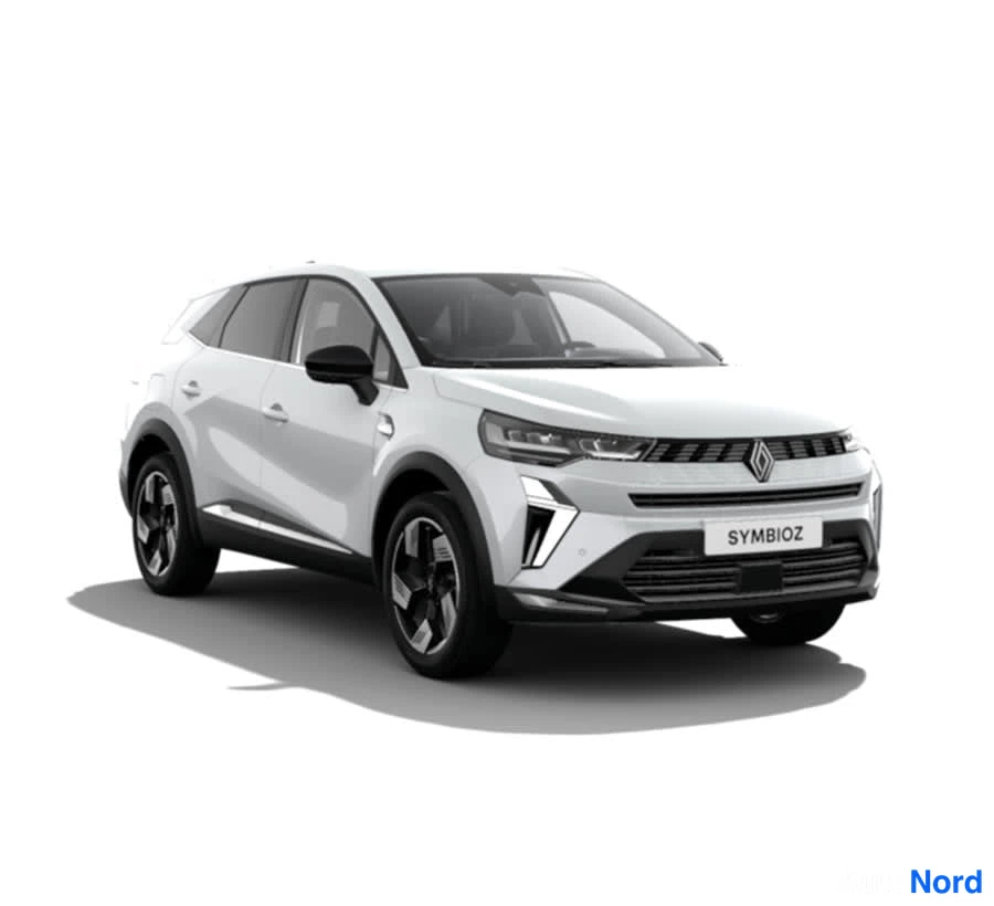 Harmaa Renault Symbioz 2026, etuviisto, keula oikealle, kuva 4