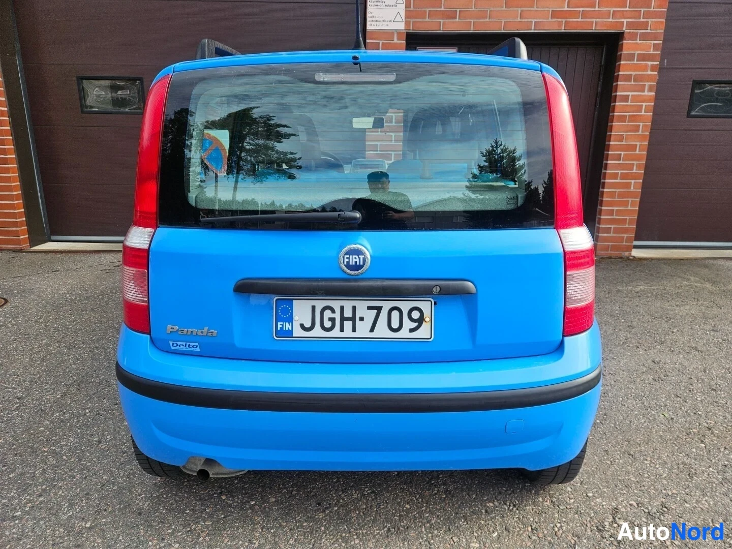 Blå Fiat Panda 2005, bakifrån, bild 7