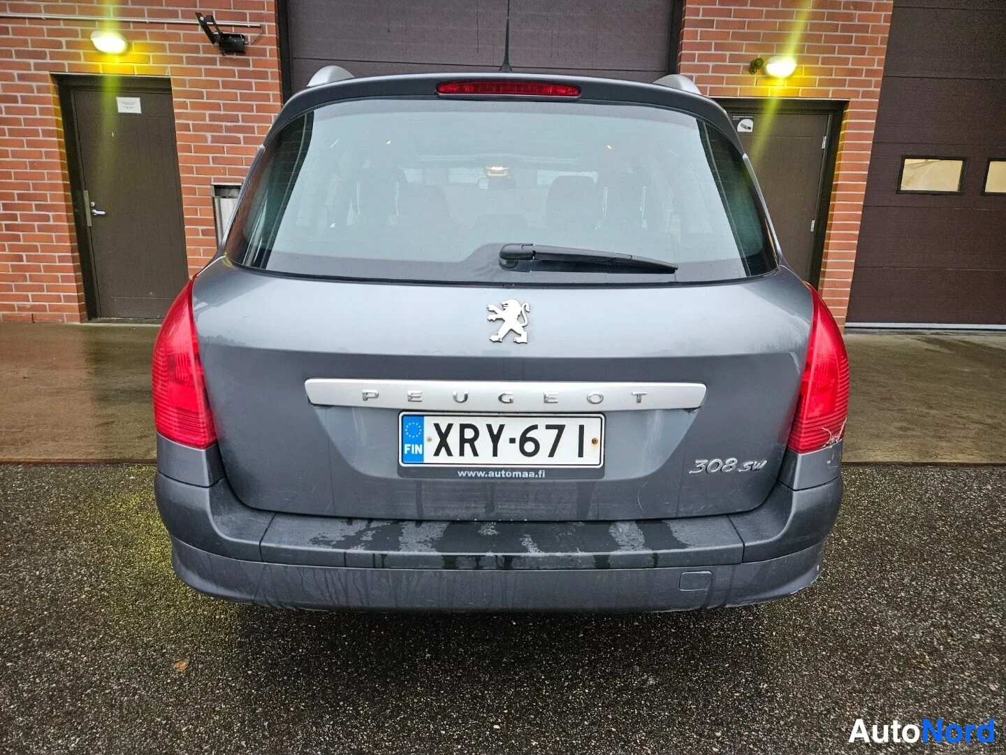 Harmaa Peugeot 308 2010, takaa, kuva 8