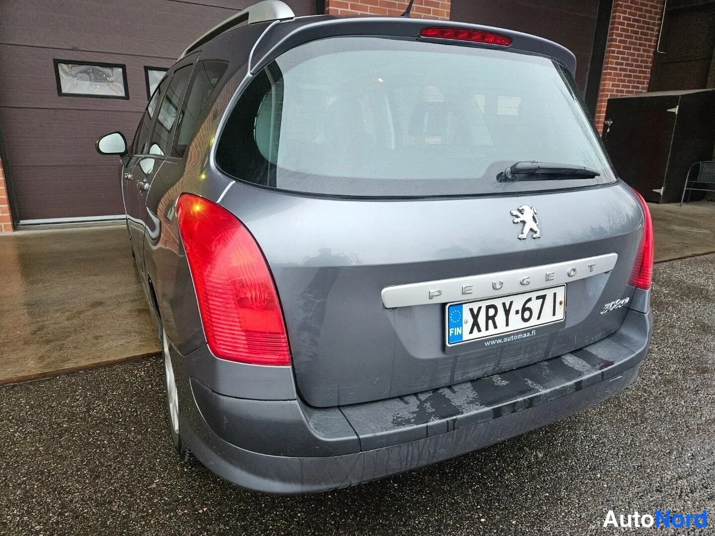 Harmaa Peugeot 308 2010, takaviisto, kuva 7