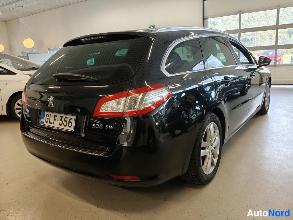 Musta Peugeot 508 2014, takaviisto, kuva 4