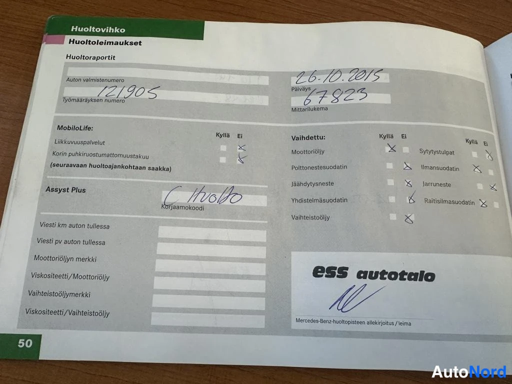 Musta Mercedes-Benz A 2005, asiakirja, kuva 13