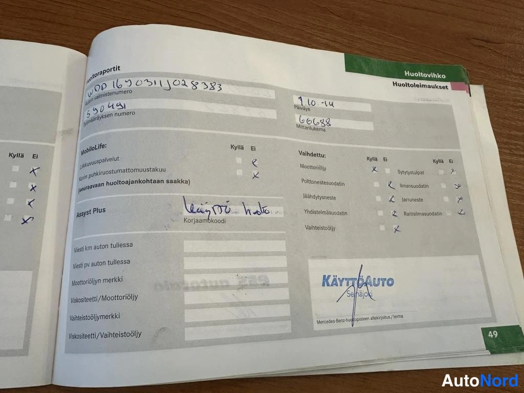 Musta Mercedes-Benz A 2005, asiakirja, kuva 14