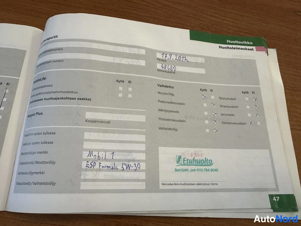 Musta Mercedes-Benz A 2005, asiakirja, kuva 16