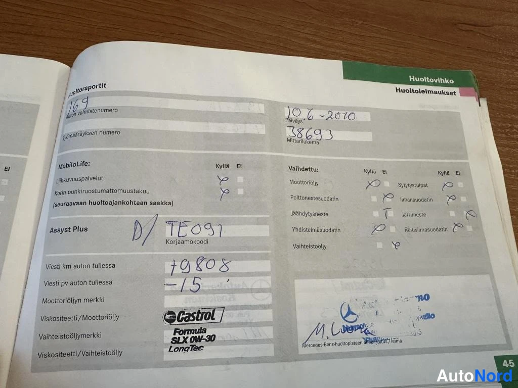 Musta Mercedes-Benz A 2005, asiakirja, kuva 20