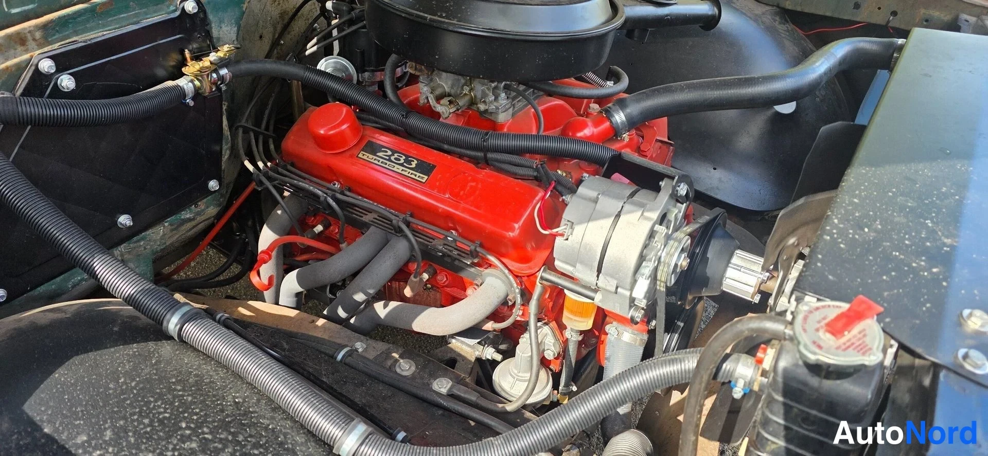 Ruskea Chevrolet C20 V8 1967, moottoritila, kuva 17
