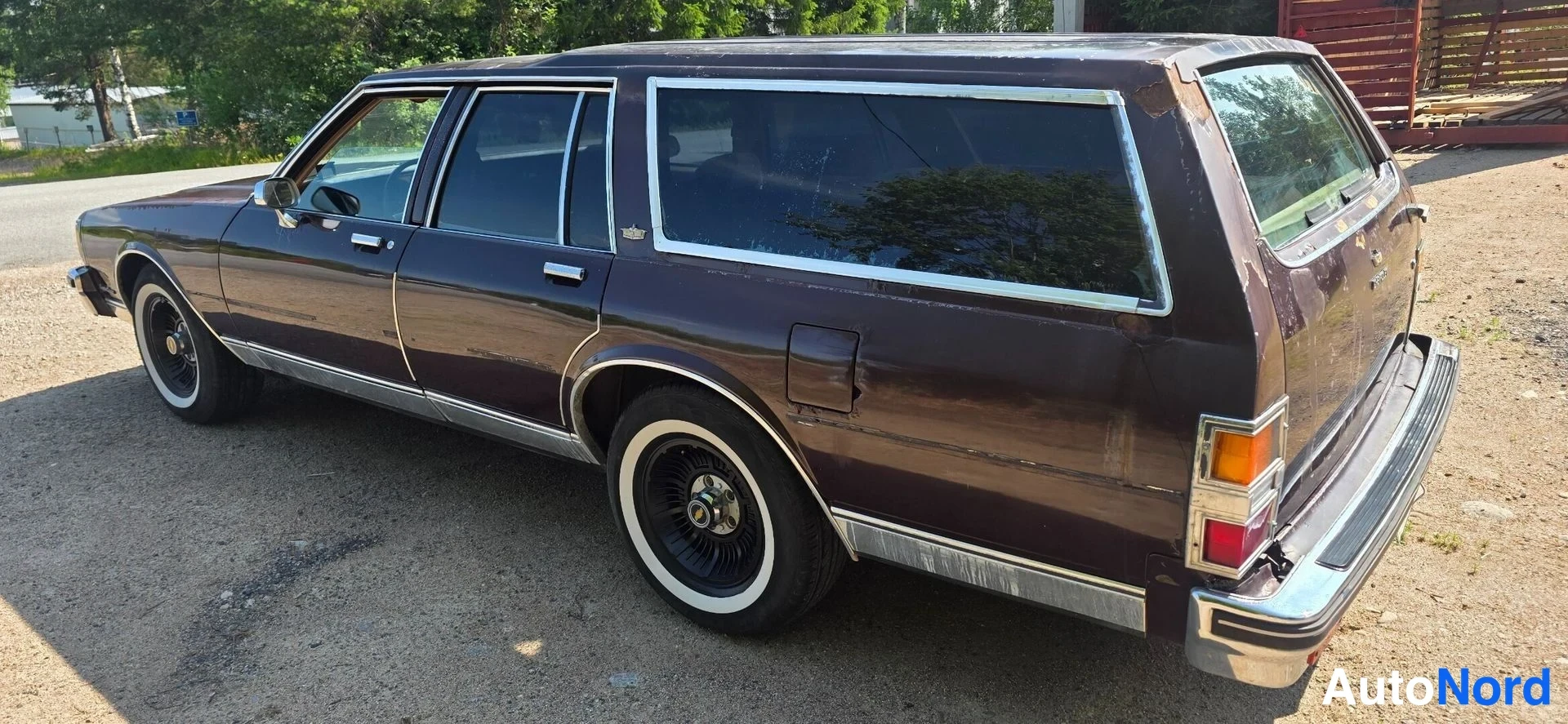 Ruskea Chevrolet Caprice 1981, takaviisto, kuva 12