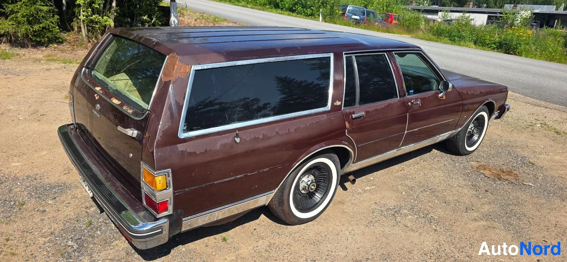 Ruskea Chevrolet Caprice 1981, takaviisto, kuva 9