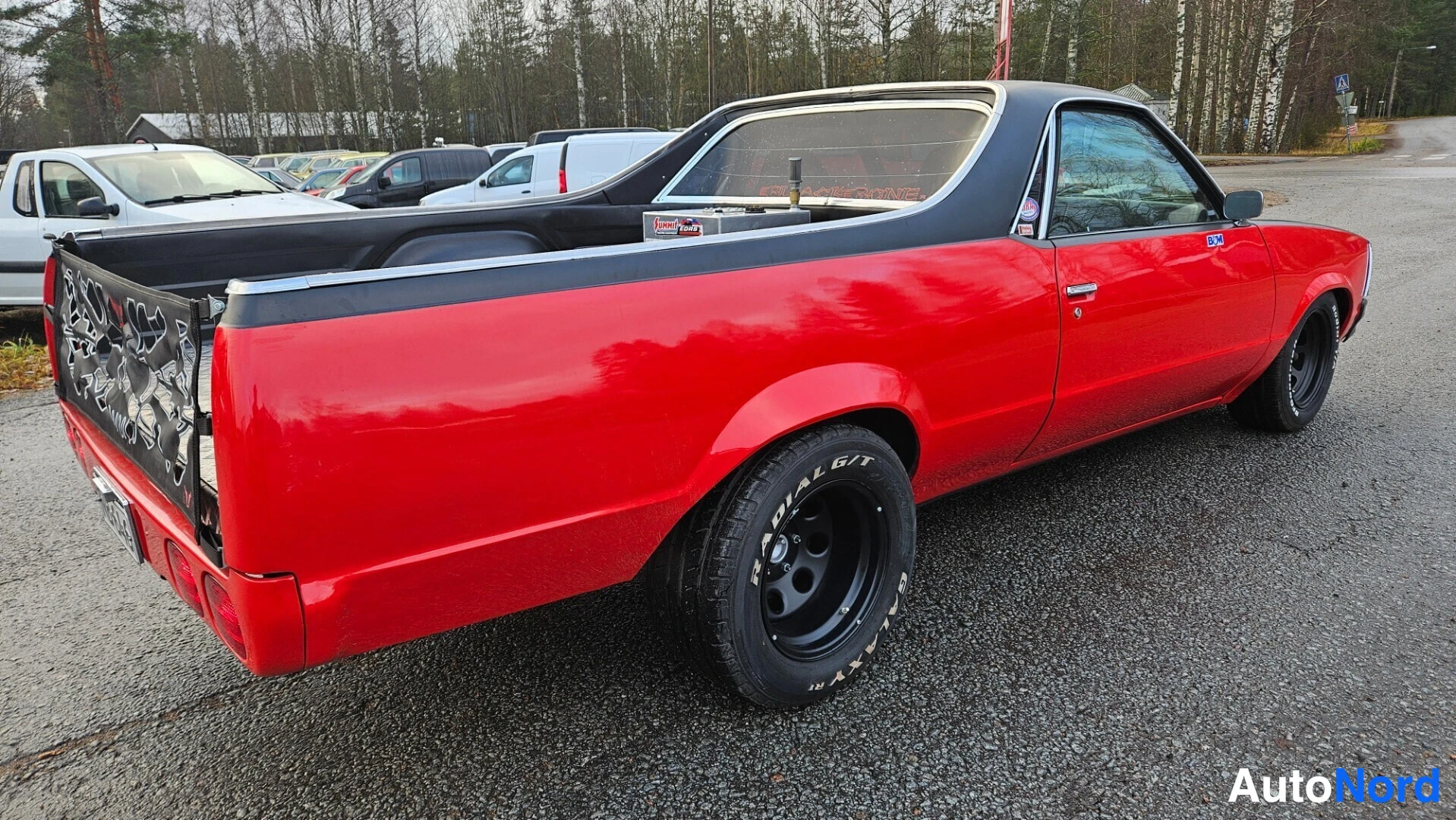 Punainen Chevrolet El Camino 1978, takaviisto, kuva 11