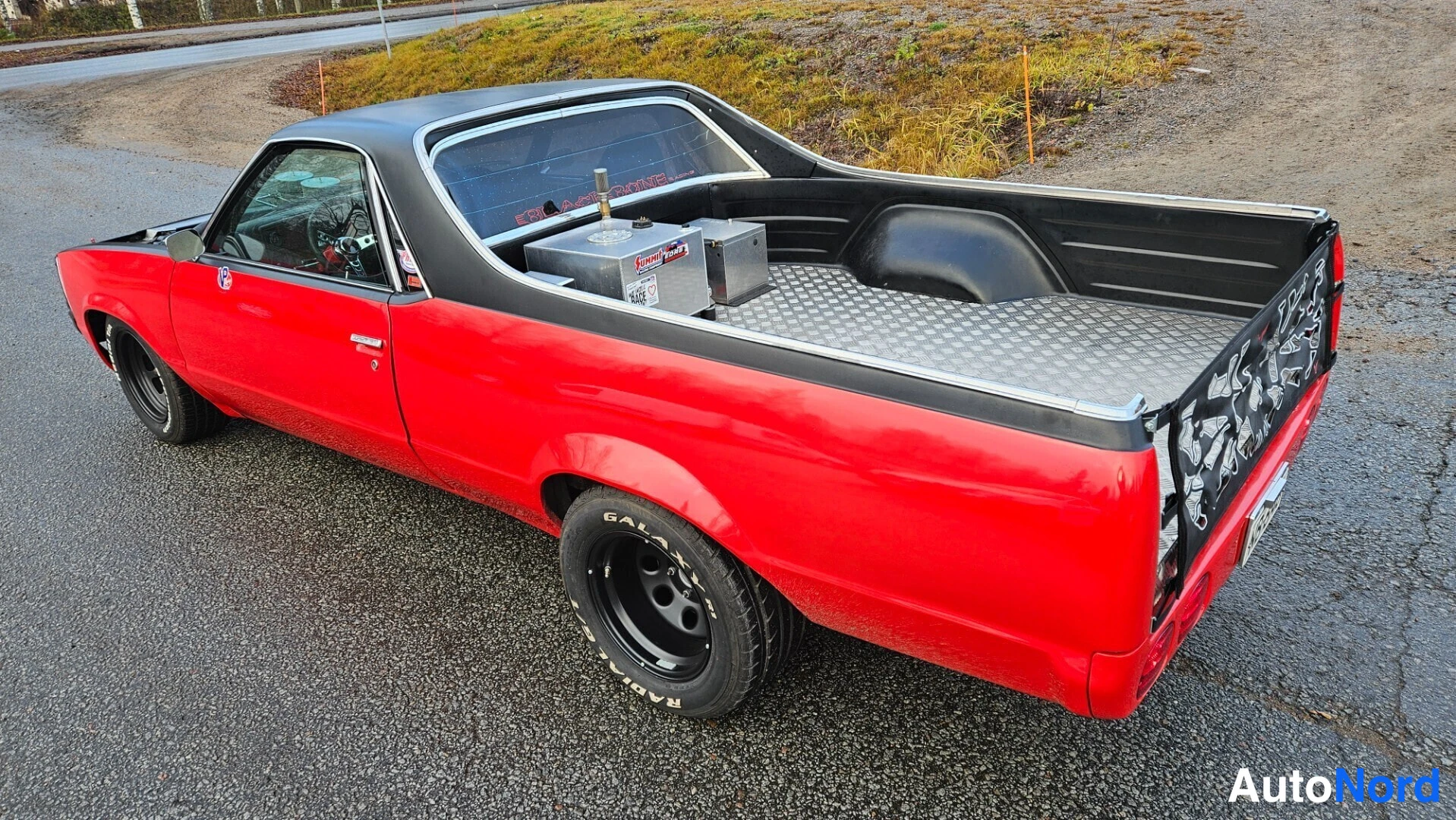 Punainen Chevrolet El Camino 1978, takaviisto, kuva 9