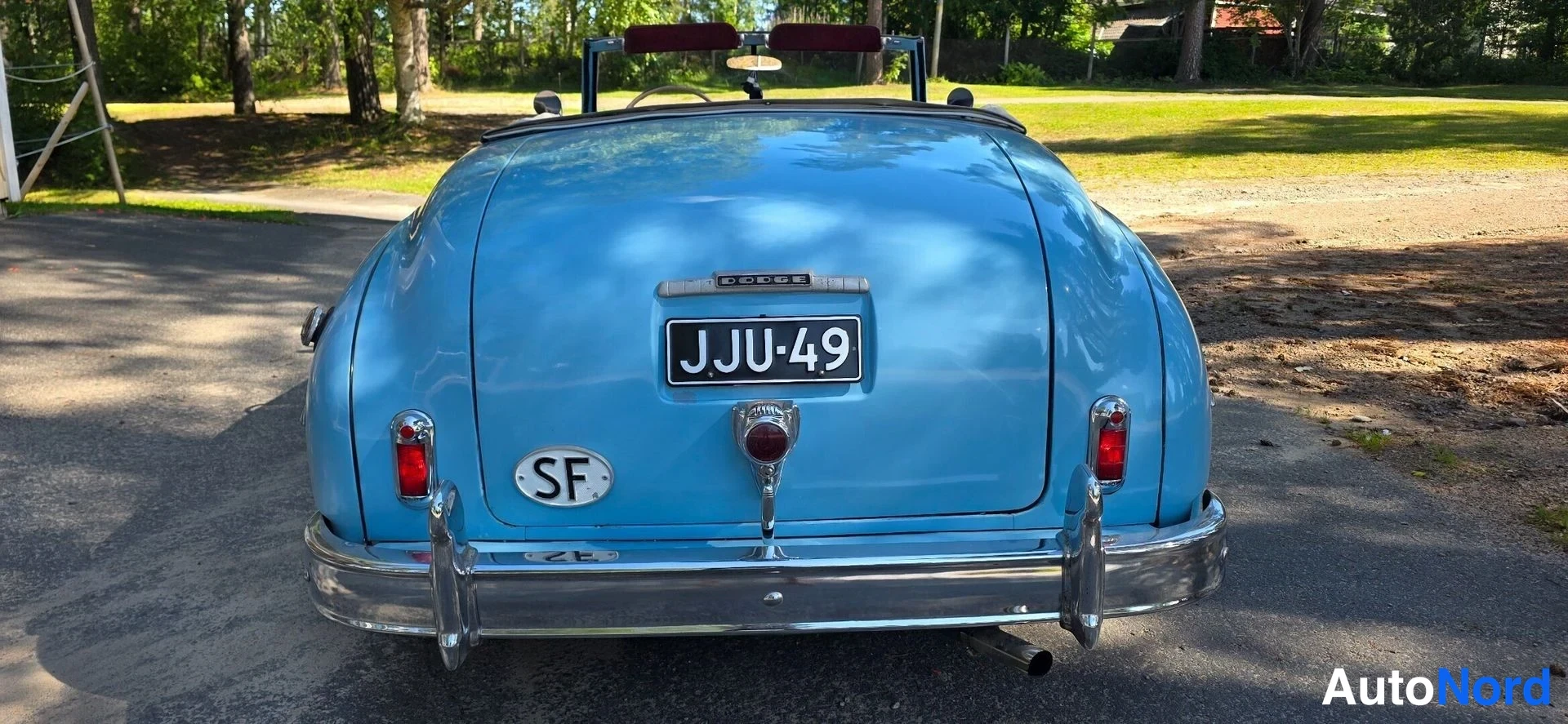 Turkoosi Dodge Wayfahrer Museorekister 1949, takaa, kuva 14