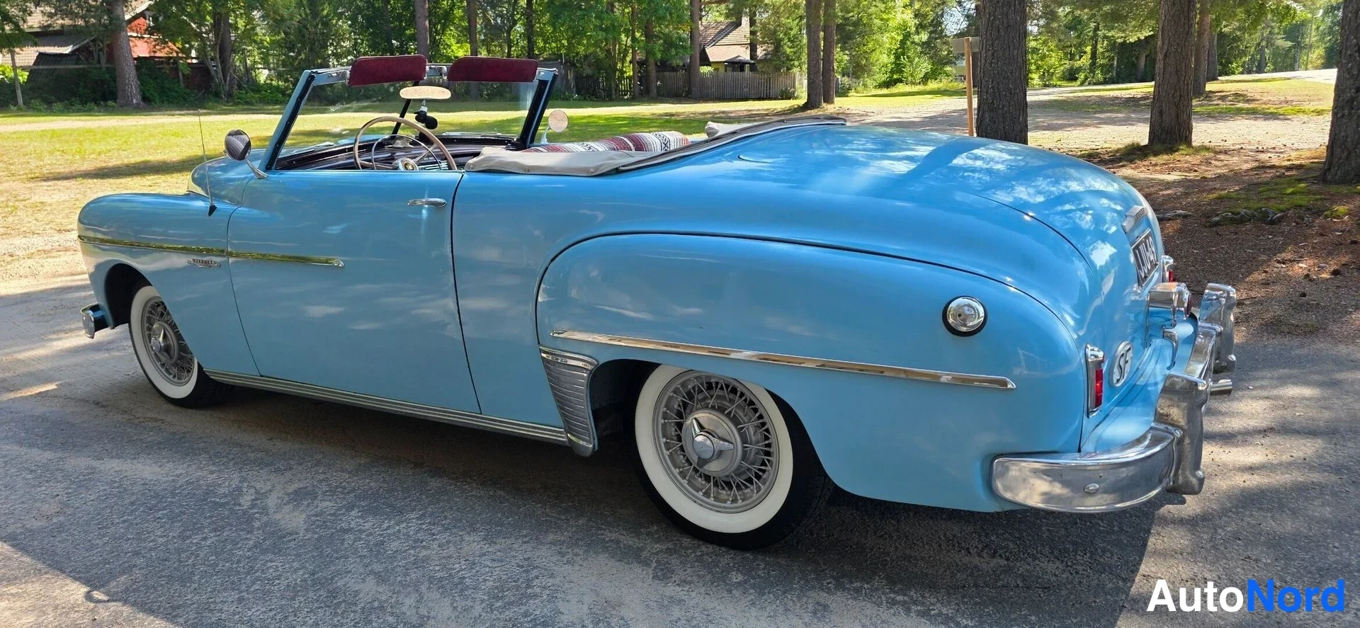 Turkoosi Dodge Wayfahrer Museorekister 1949, takaviisto, kuva 10