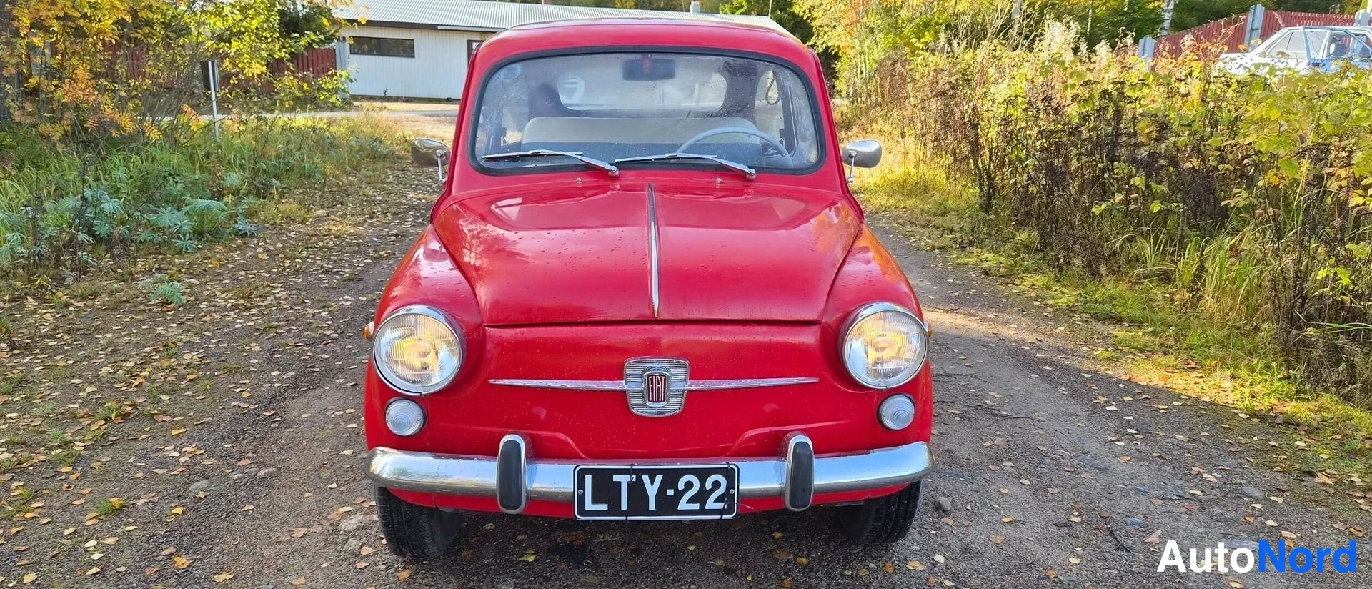 Punainen Fiat 600 1971, edestä, kuva 6