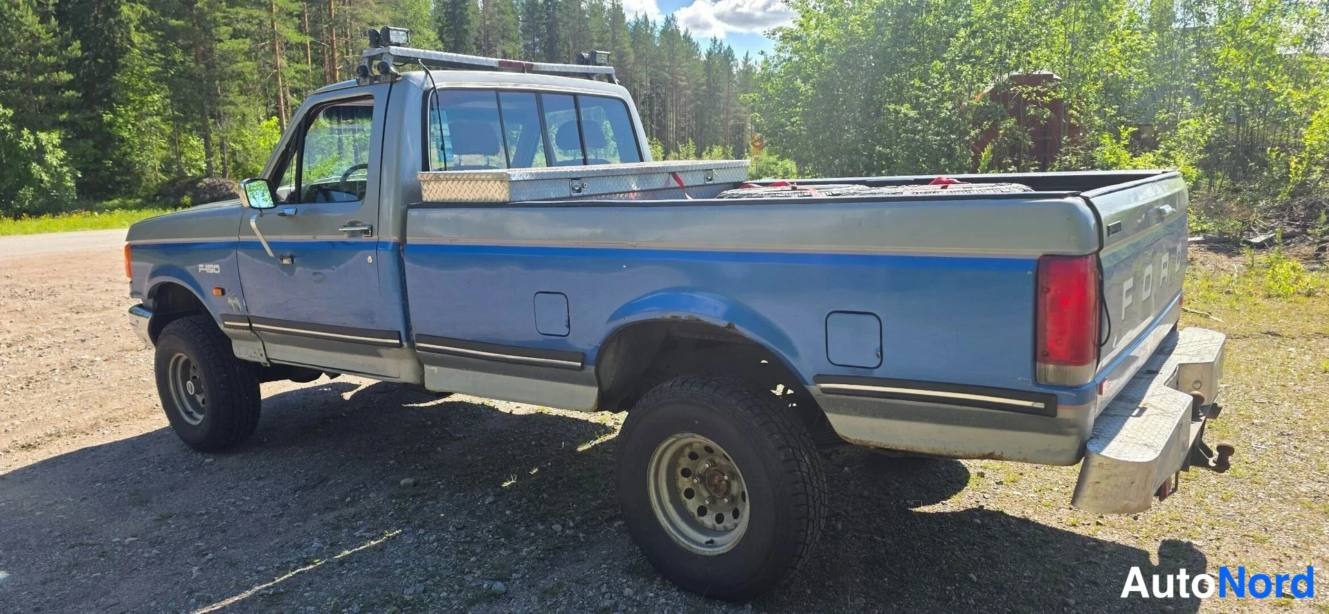 Sininen Ford F-150 1987, takaviisto, kuva 14