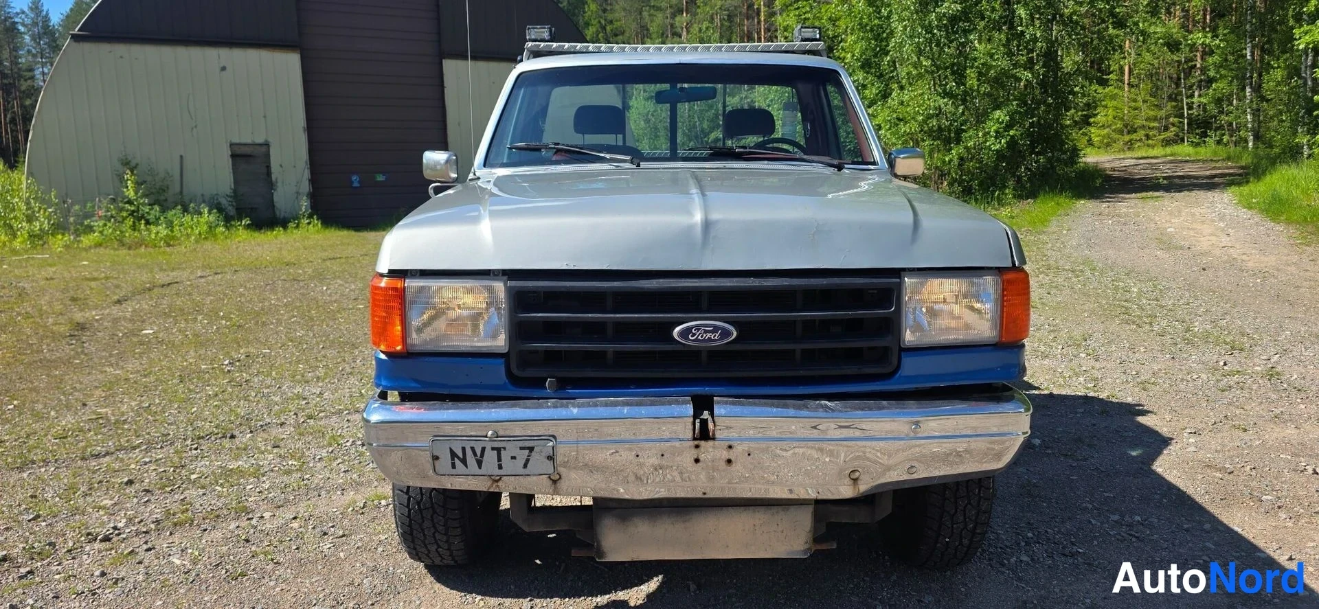 Sininen Ford F-150 1987, edestä, kuva 6