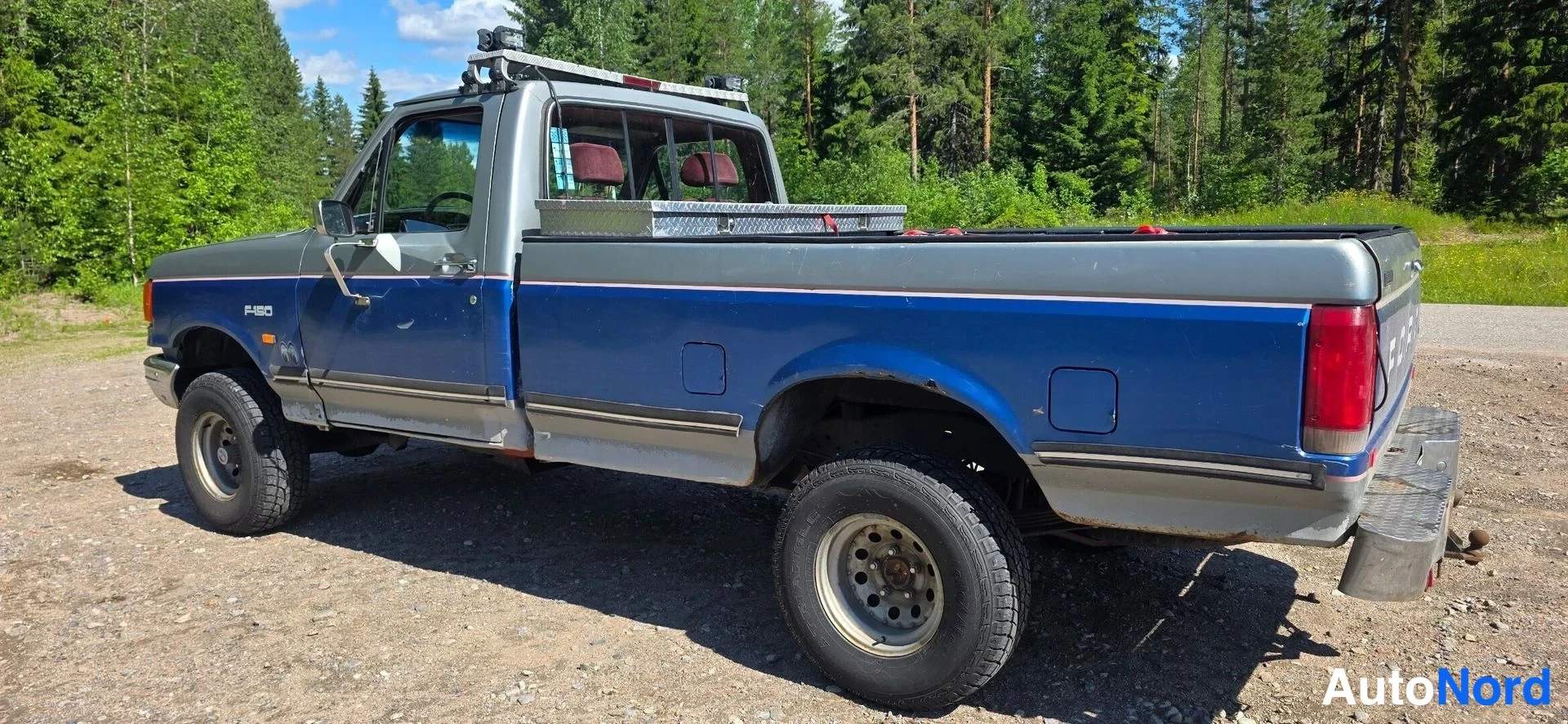 Sininen Ford F-150 1987, takaviisto, kuva 11