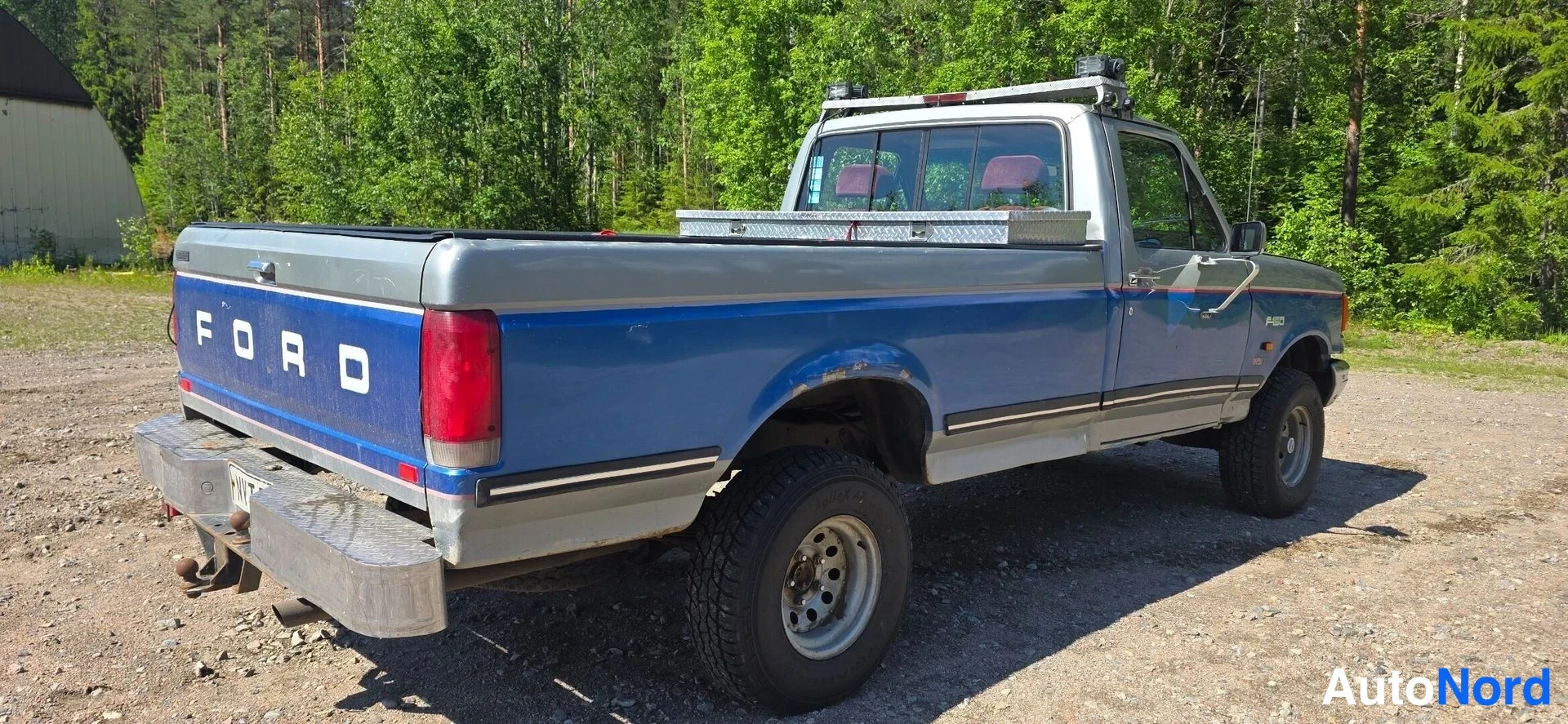 Sininen Ford F-150 1987, takaviisto, kuva 12