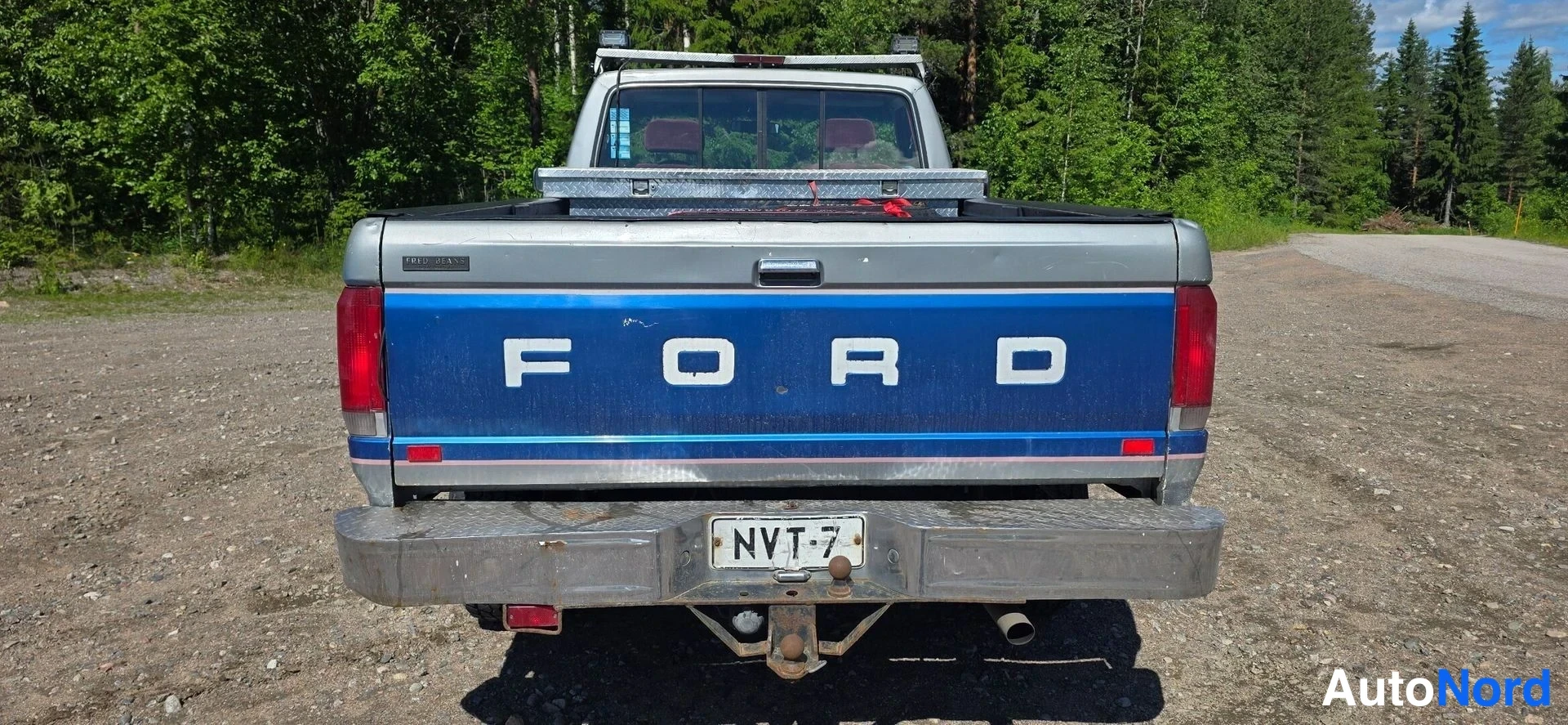 Sininen Ford F-150 1987, takaa, kuva 15