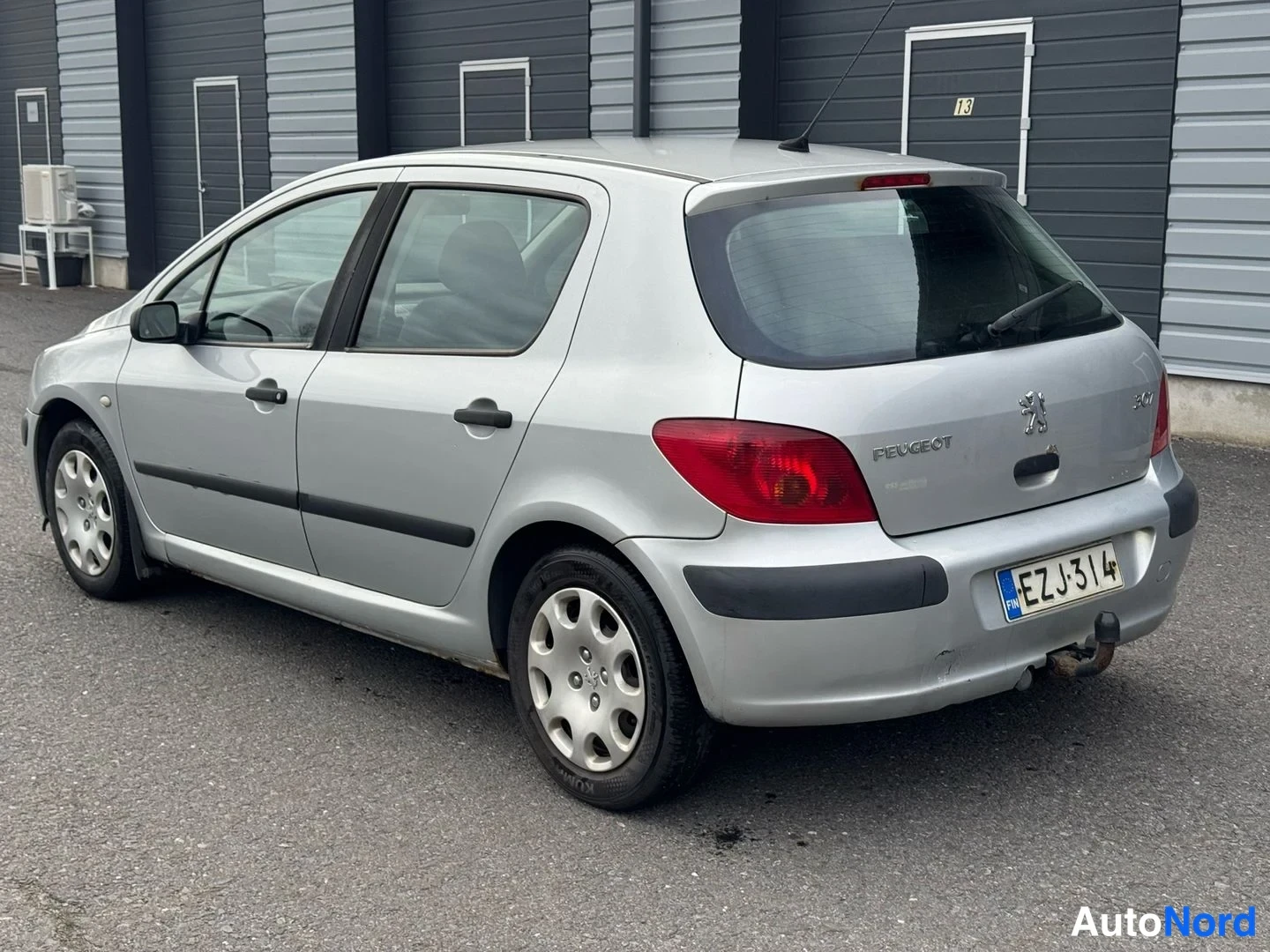 Harmaa Peugeot 307 2002, takaviisto, kuva 7