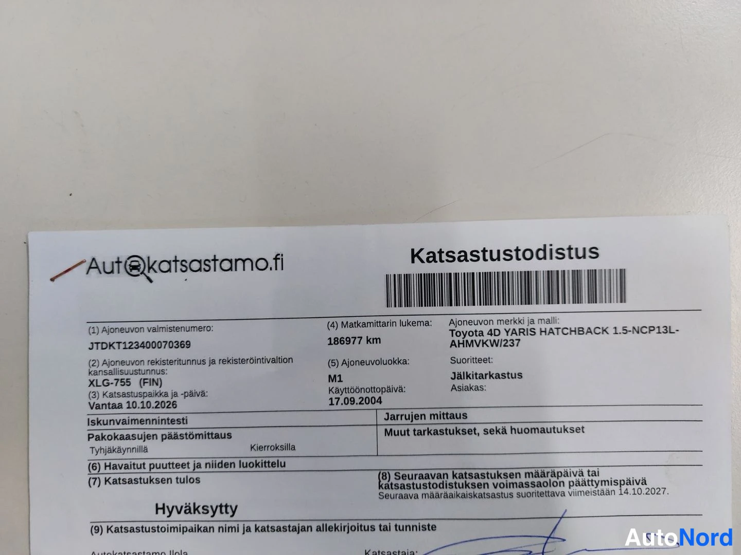 Musta Toyota Yaris 2004, asiakirja, kuva 22