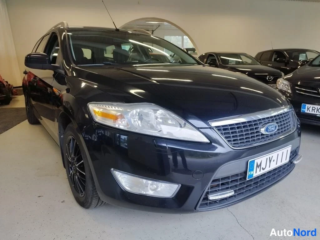 Musta Ford Mondeo 2008, etuviisto, keula oikealle, kuva 5