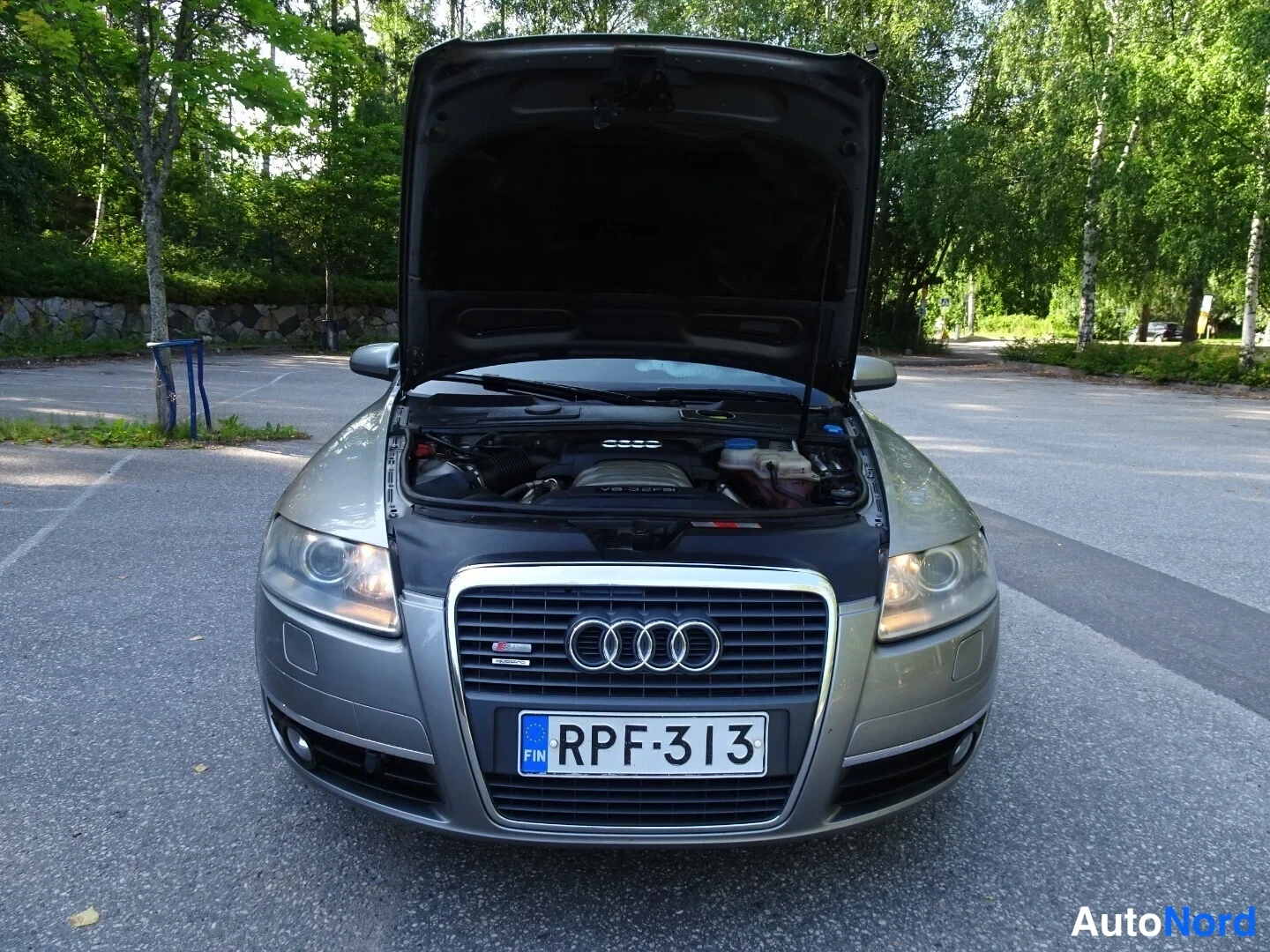 Harmaa Audi A6 2006, edestä, kuva 7