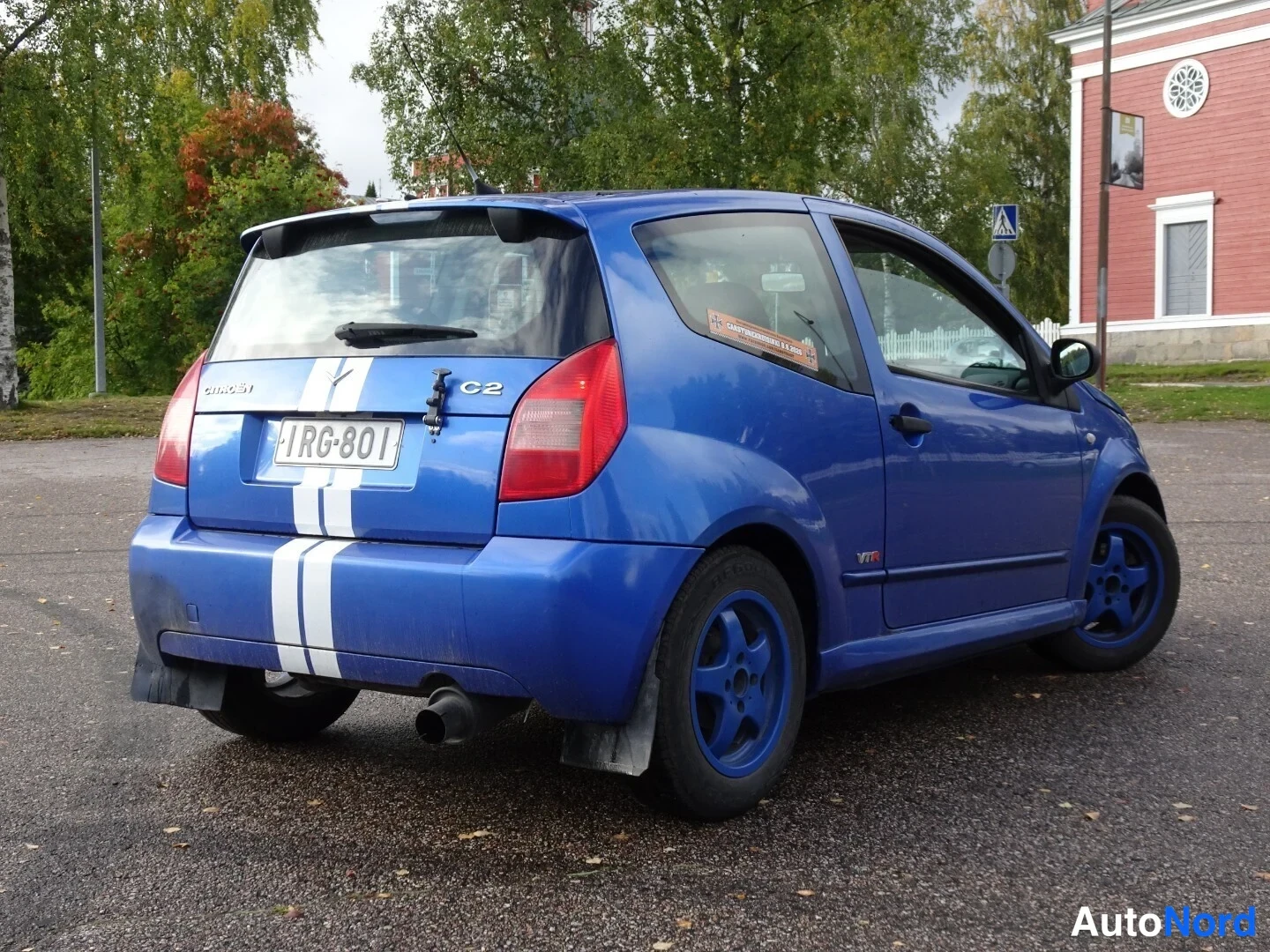 Blue Citroen C2 2004, rear three-quarter, photo 11
