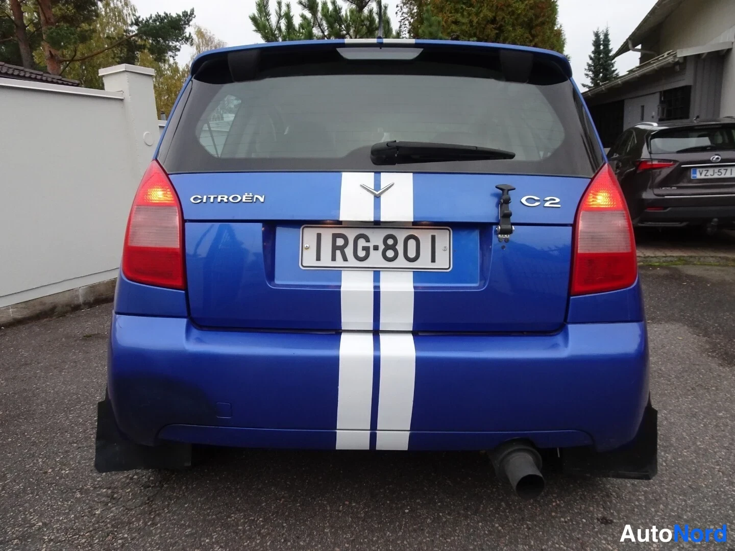 Blue Citroen C2 2004, rear, photo 19