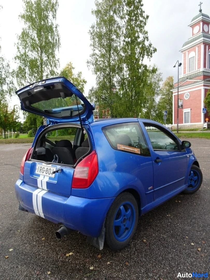 Blue Citroen C2 2004, rear three-quarter, photo 13