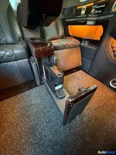 Black Mercedes-Benz V 300 d 4MATIC 2021, rear seats, photo 27