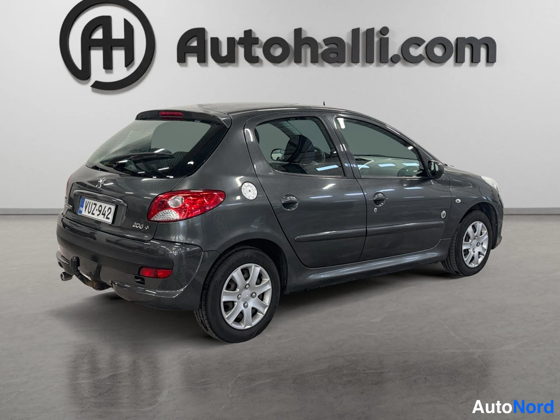 Harmaa Peugeot 206+ 2012, takaviisto, kuva 6