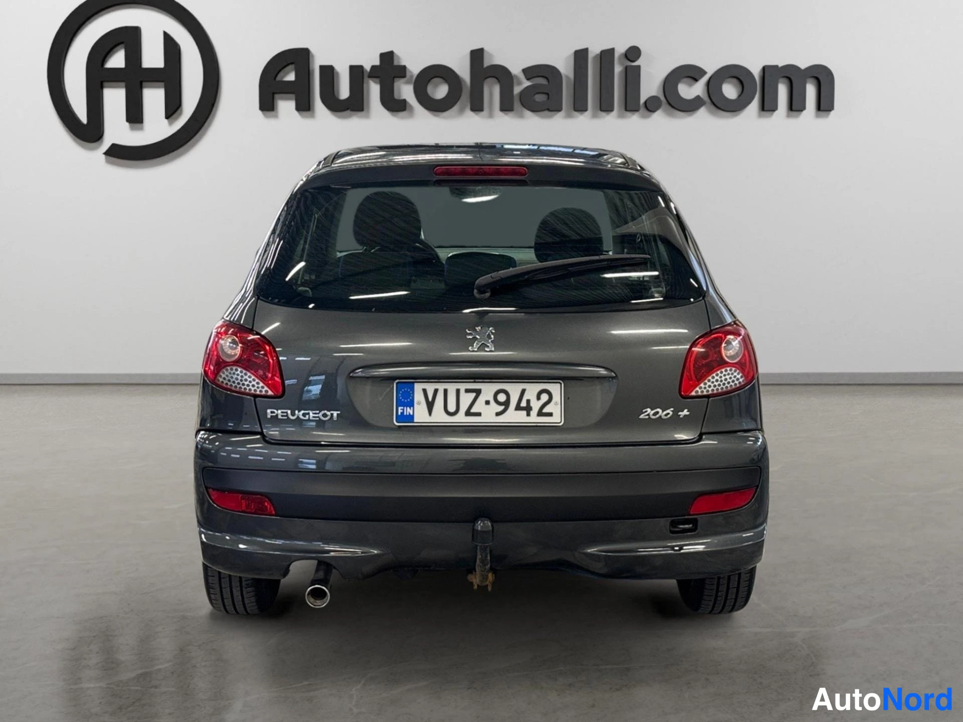 Harmaa Peugeot 206+ 2012, takaa, kuva 8