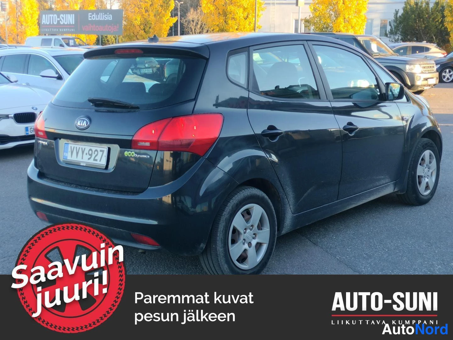 Musta Kia Venga 2011, takaviisto, kuva 4