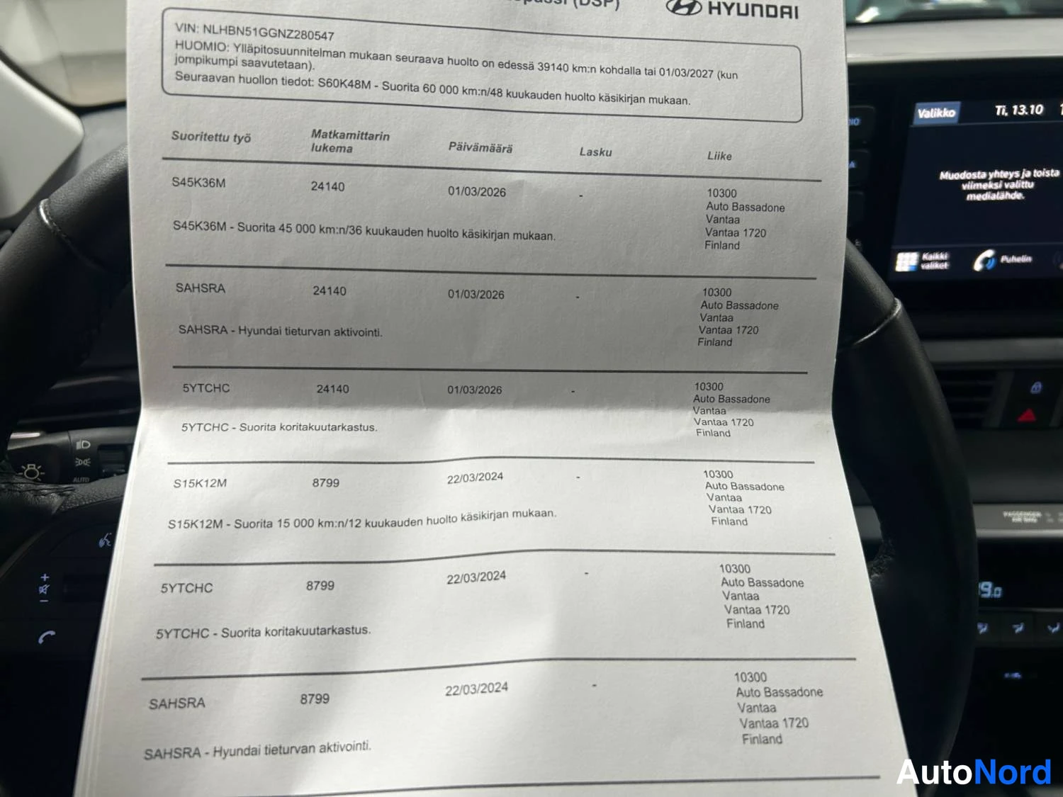 Sininen Hyundai I20 2023, asiakirja, kuva 22