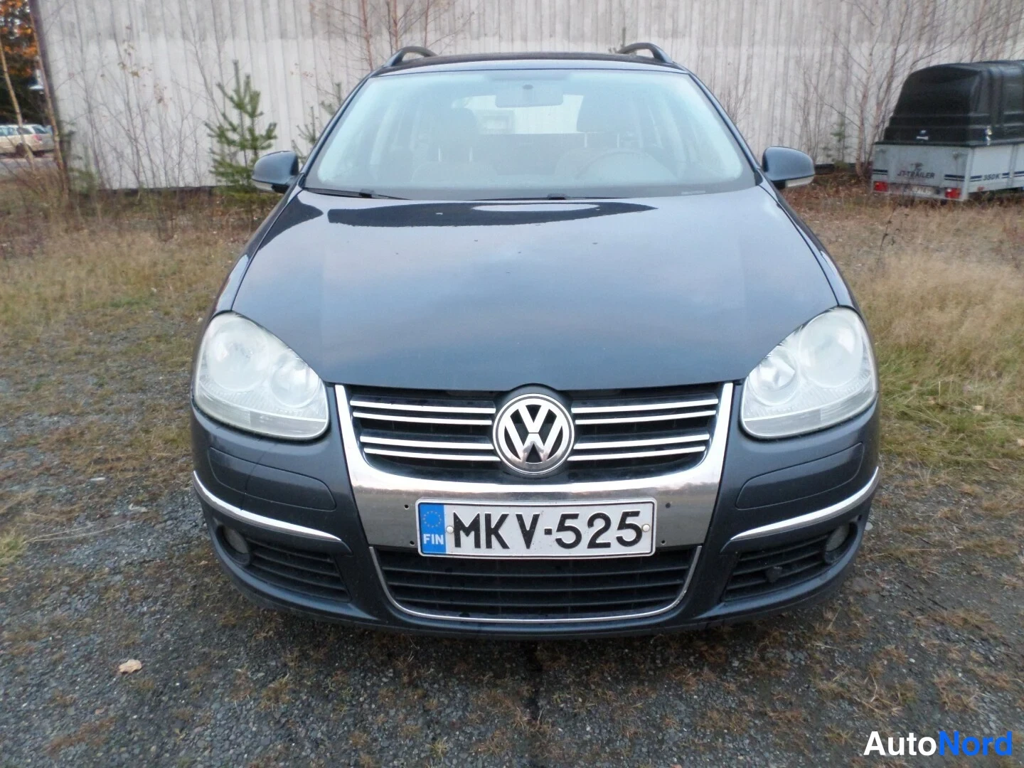 Sininen Volkswagen Golf Variant 2008, edestä, kuva 3