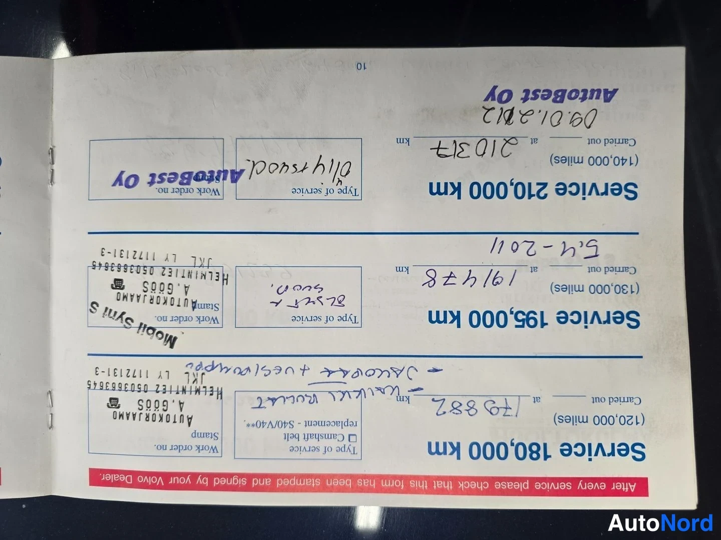Blå Volvo V70 2001, dokument, bild 17