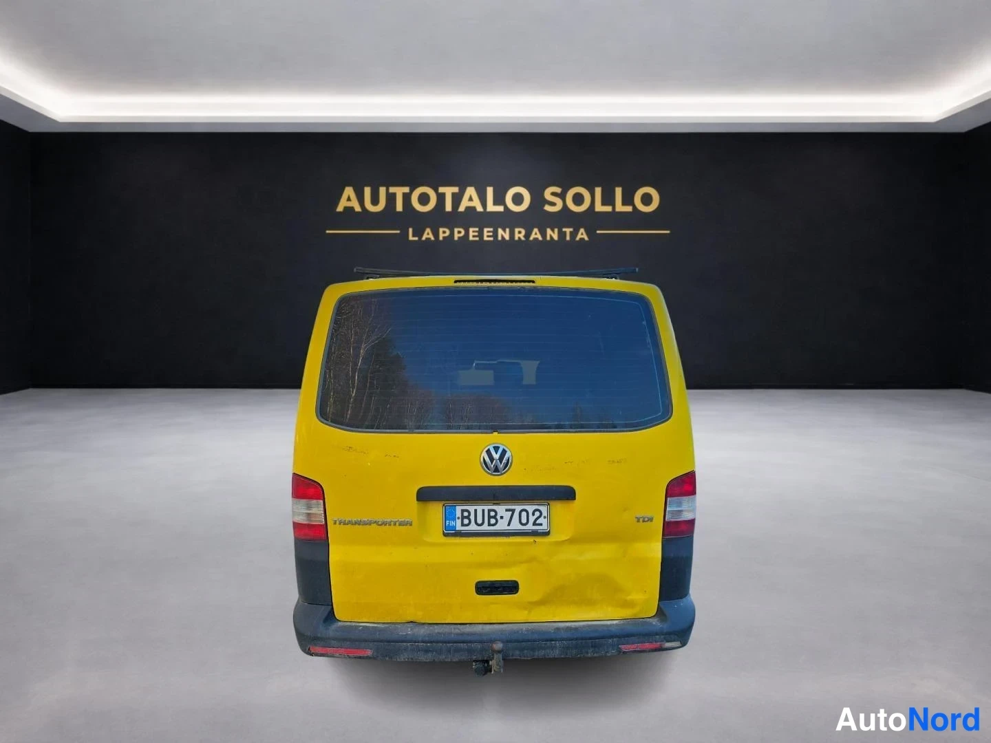 Keltainen Volkswagen Transporter 2013, takaa, kuva 6
