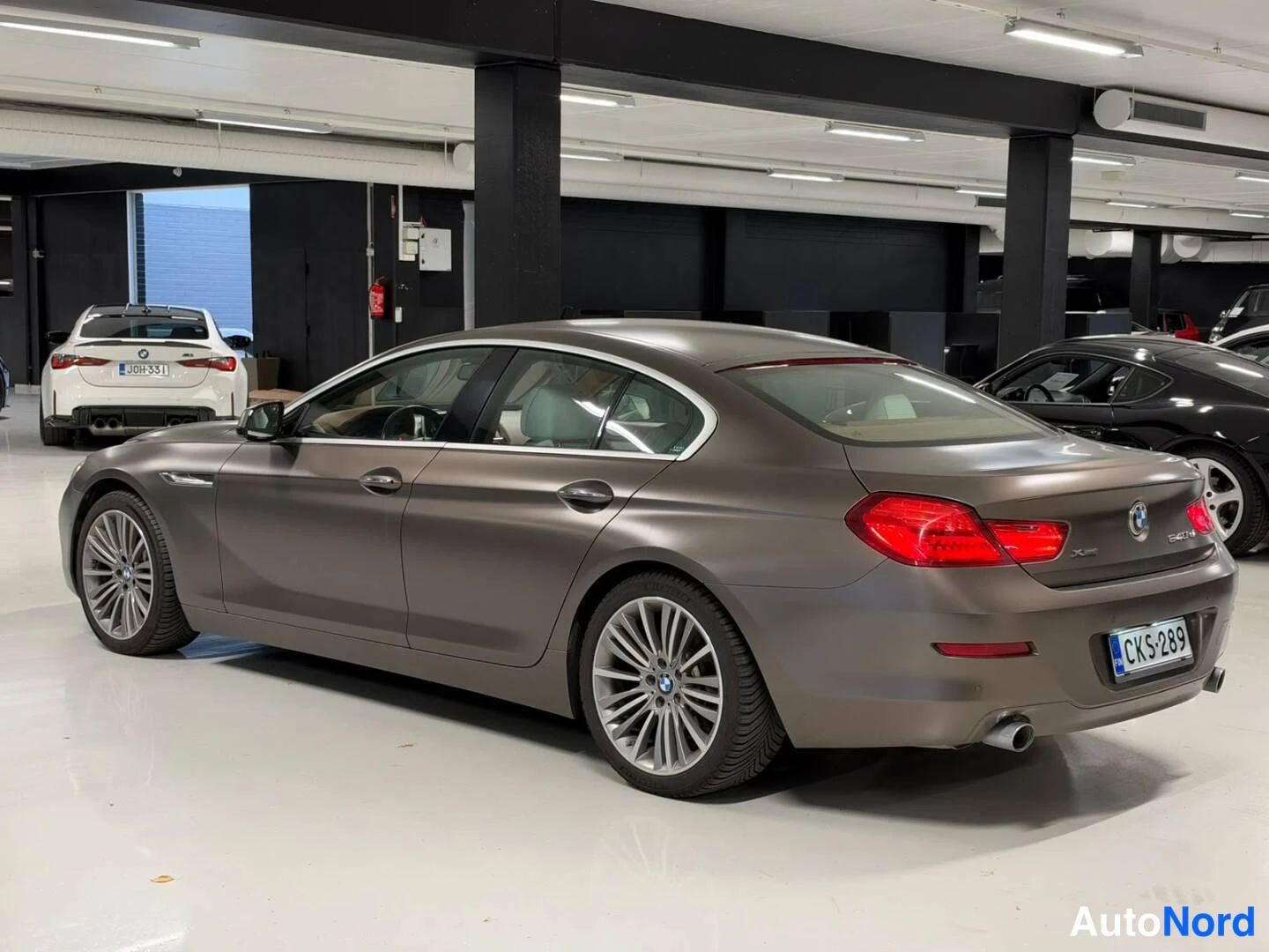 Ruskea BMW 640d xDrive 2015, takaviisto, kuva 3