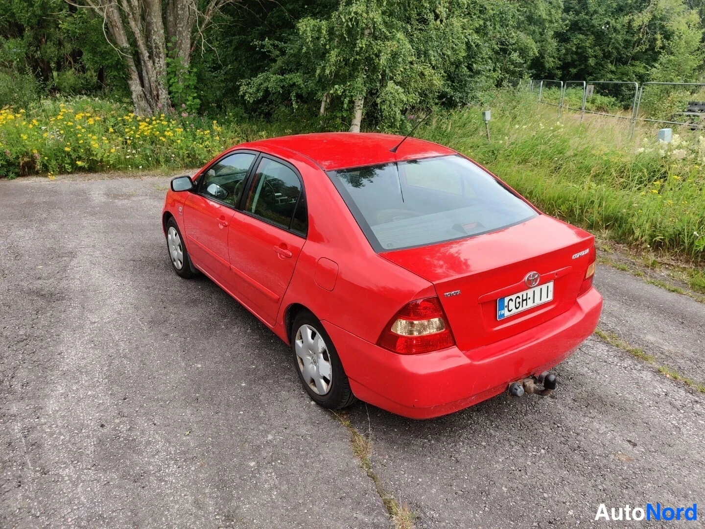 Punainen Toyota Corolla 2004, takaviisto, kuva 18