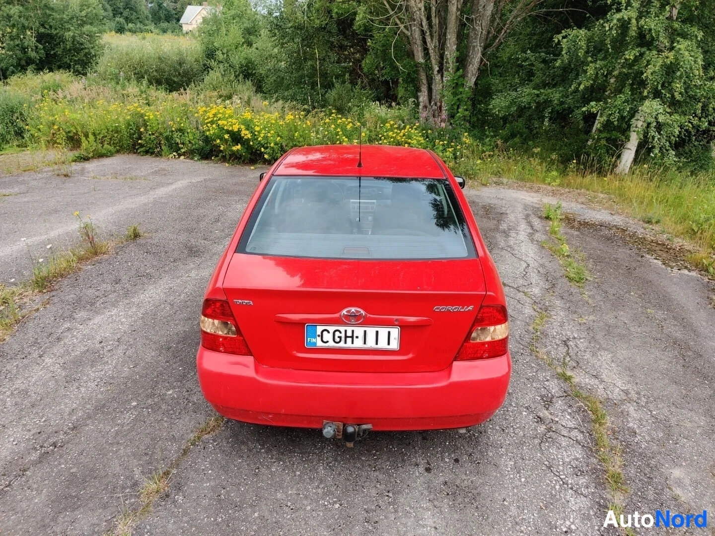 Punainen Toyota Corolla 2004, takaa, kuva 22