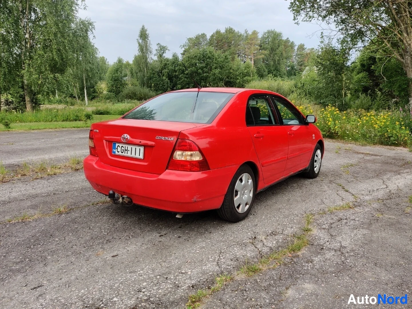 Punainen Toyota Corolla 2004, takaviisto, kuva 19