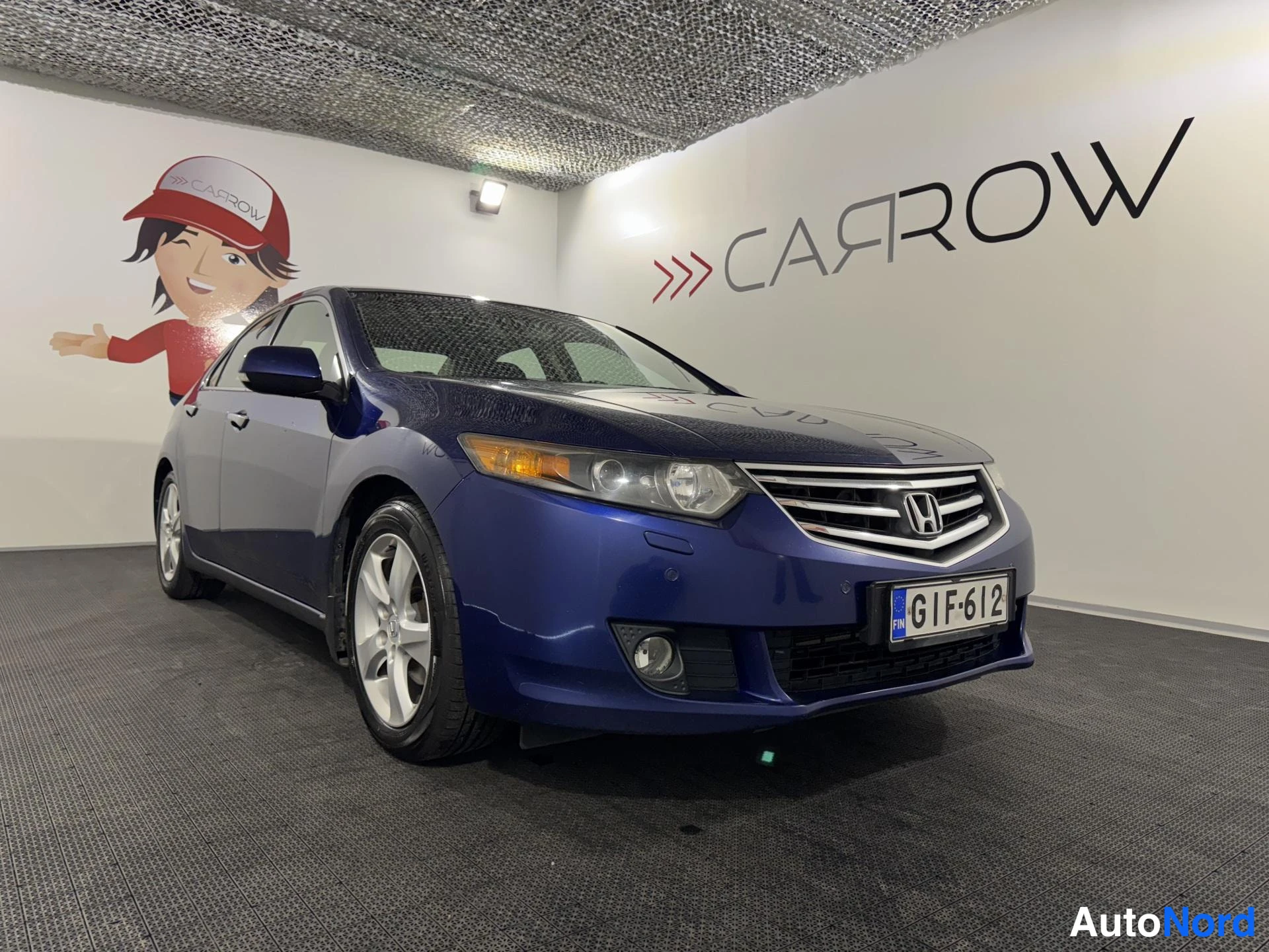Sininen Honda Accord 2008, etuviisto, keula oikealle, kuva 2