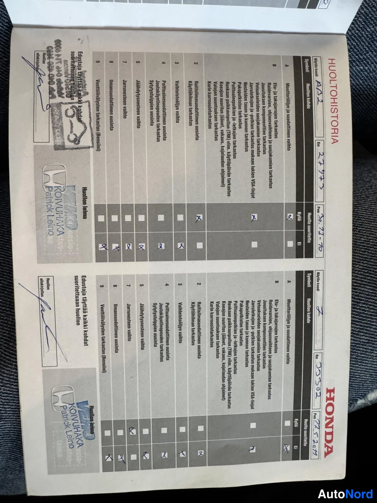 Sininen Honda Accord 2008, asiakirja, kuva 18