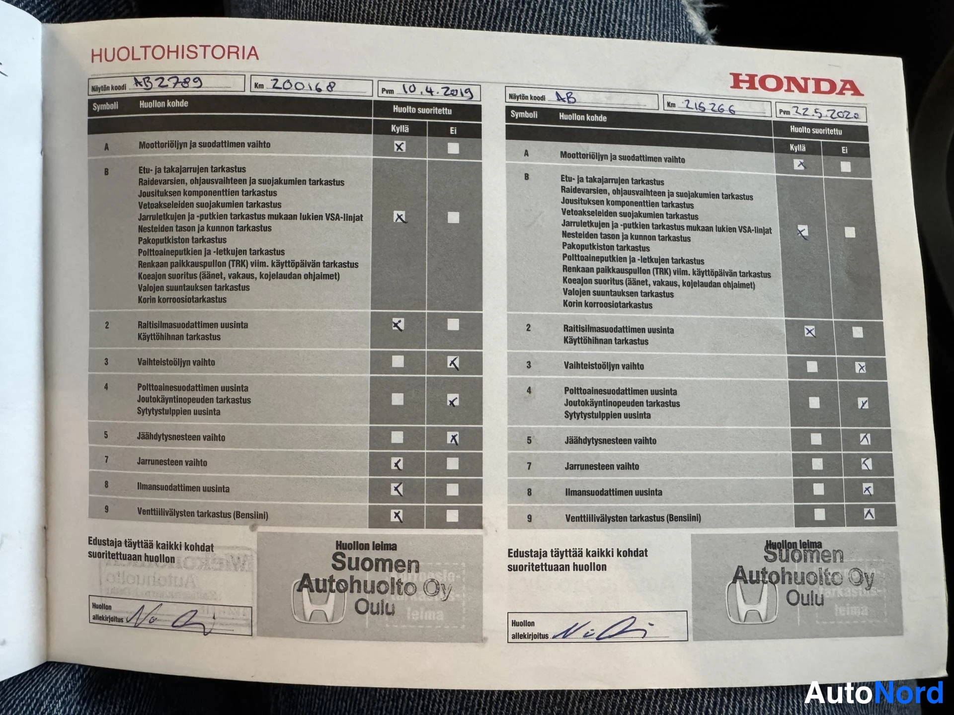 Sininen Honda Accord 2008, asiakirja, kuva 24