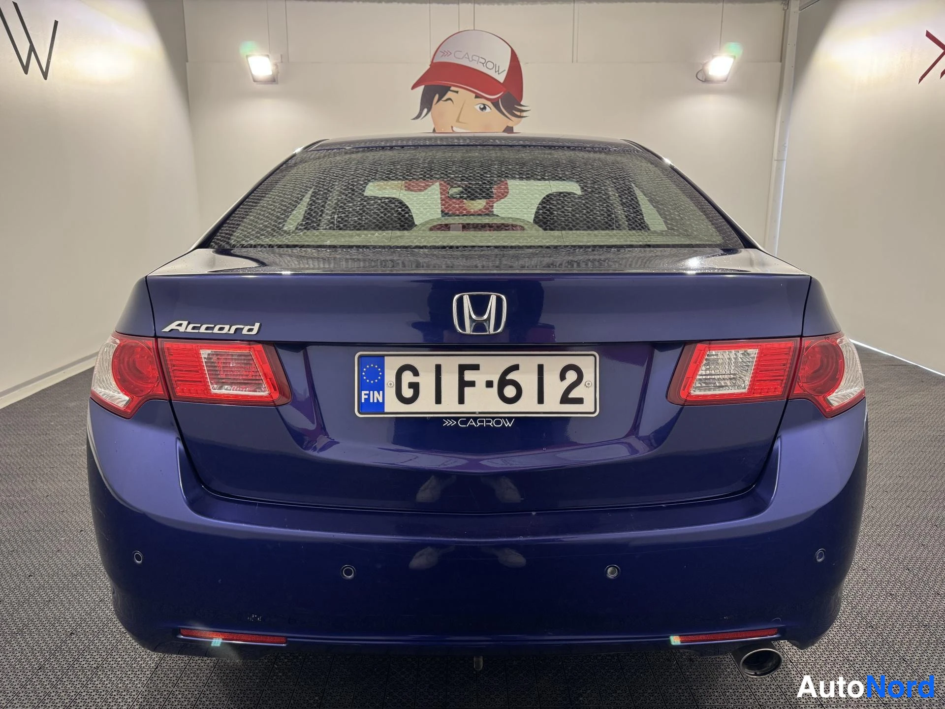 Sininen Honda Accord 2008, takaa, kuva 8