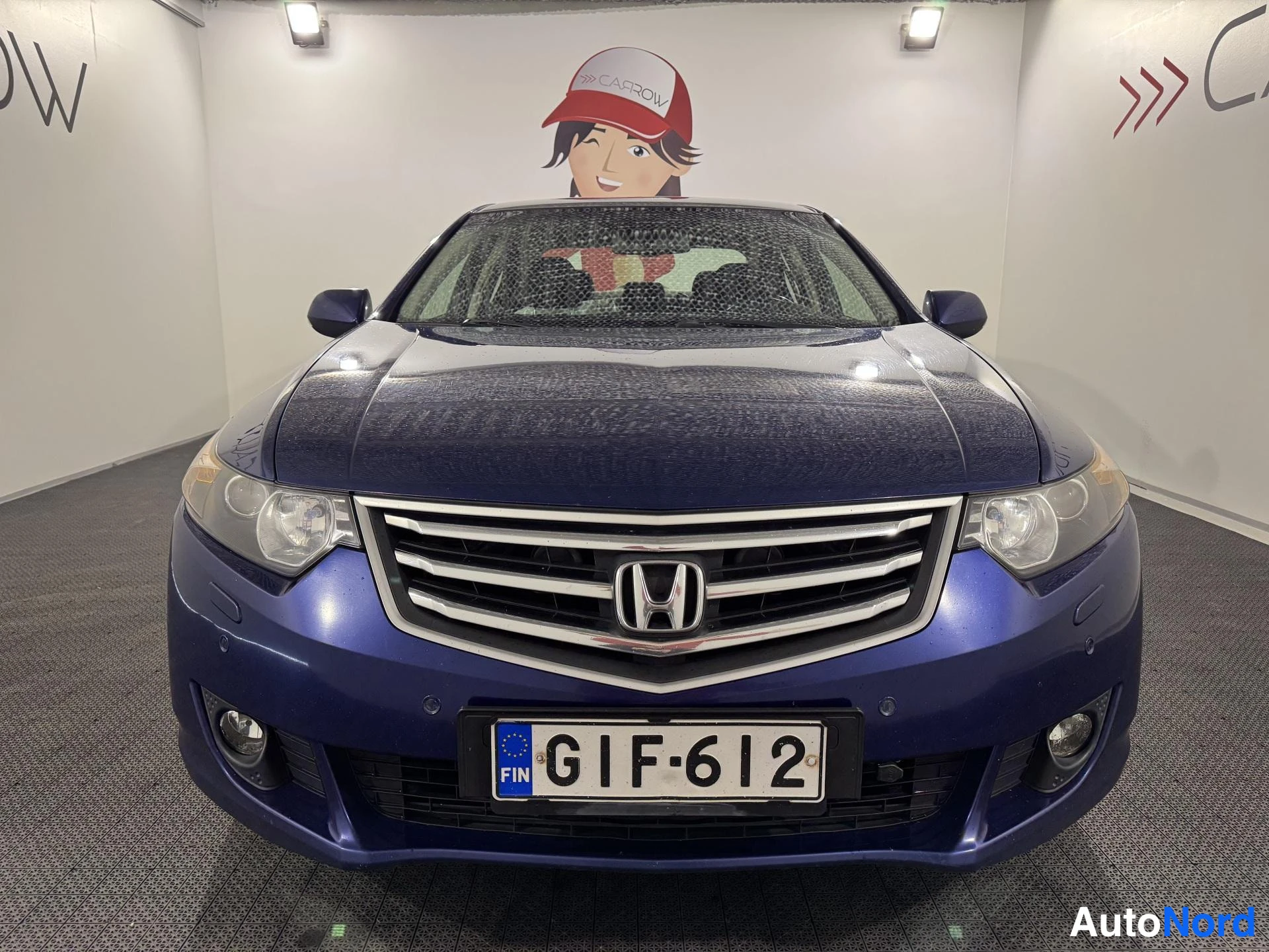Sininen Honda Accord 2008, edestä, kuva 3